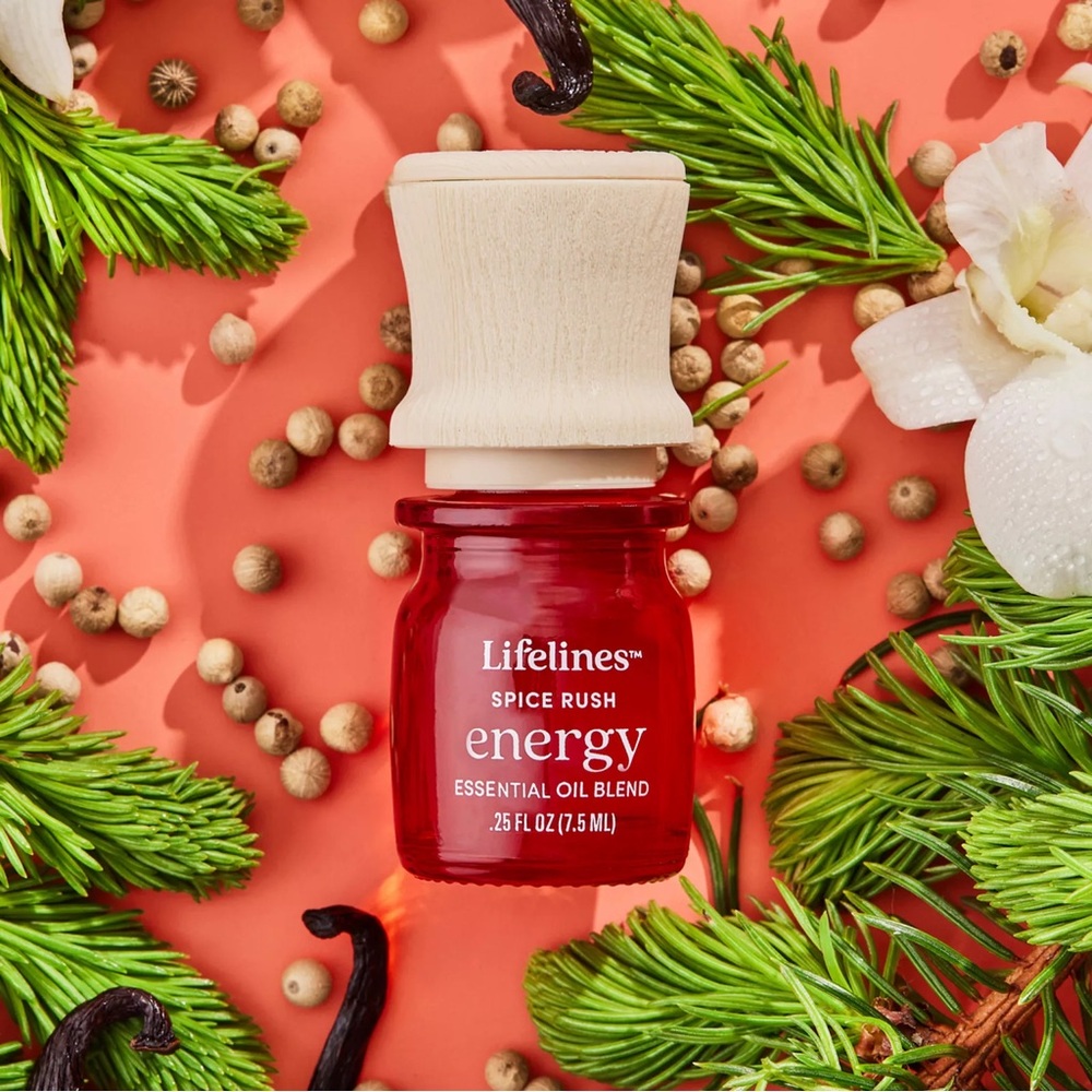 Lifelines Spice Rush Energy Essential Oil Blend 100% Pure Natural Energy Boost